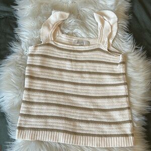 L O F T • Ruffle sweater tank